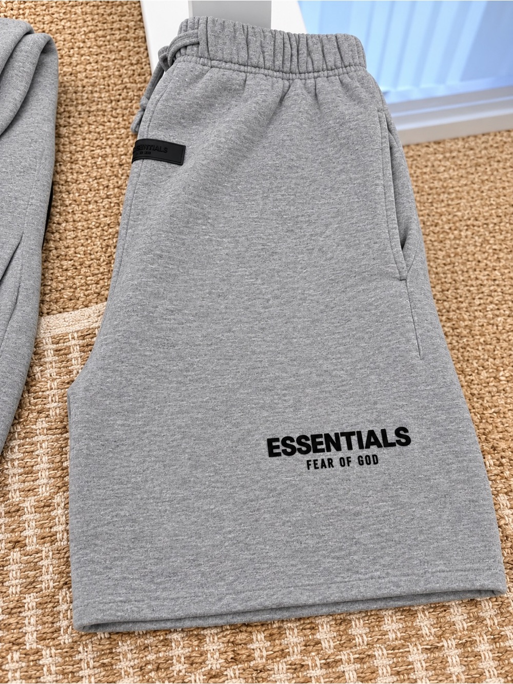 Fear of God ESSENTIALS Heather Gray Jogger shorts